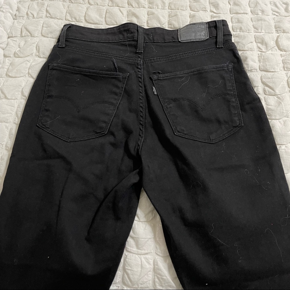 BLACK RIPPED JEANS - Picture 4 of 4